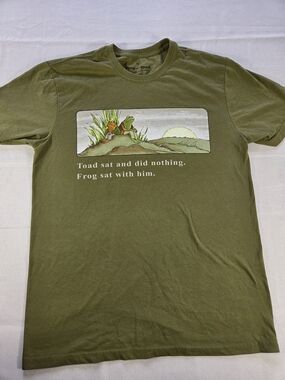 Frog & Toad Graphic Quote Tee Olive Green Men's M